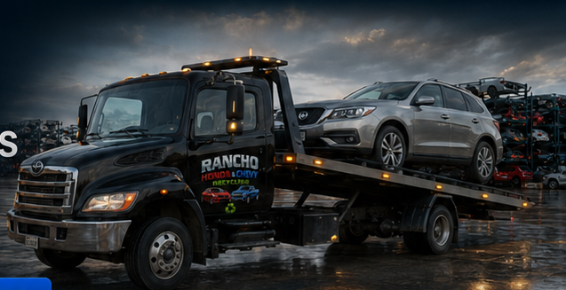 Tow truck and vehicle from the approved we buy vehicles experience